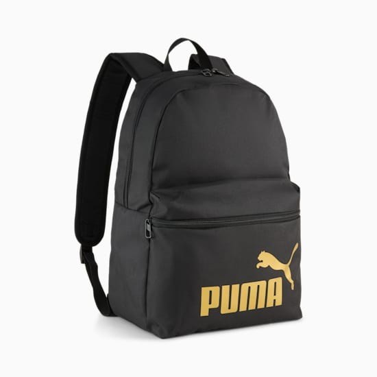 Puma Puma Black-Gold-No.1 Logo Unısex Sırt Cantası Siyah