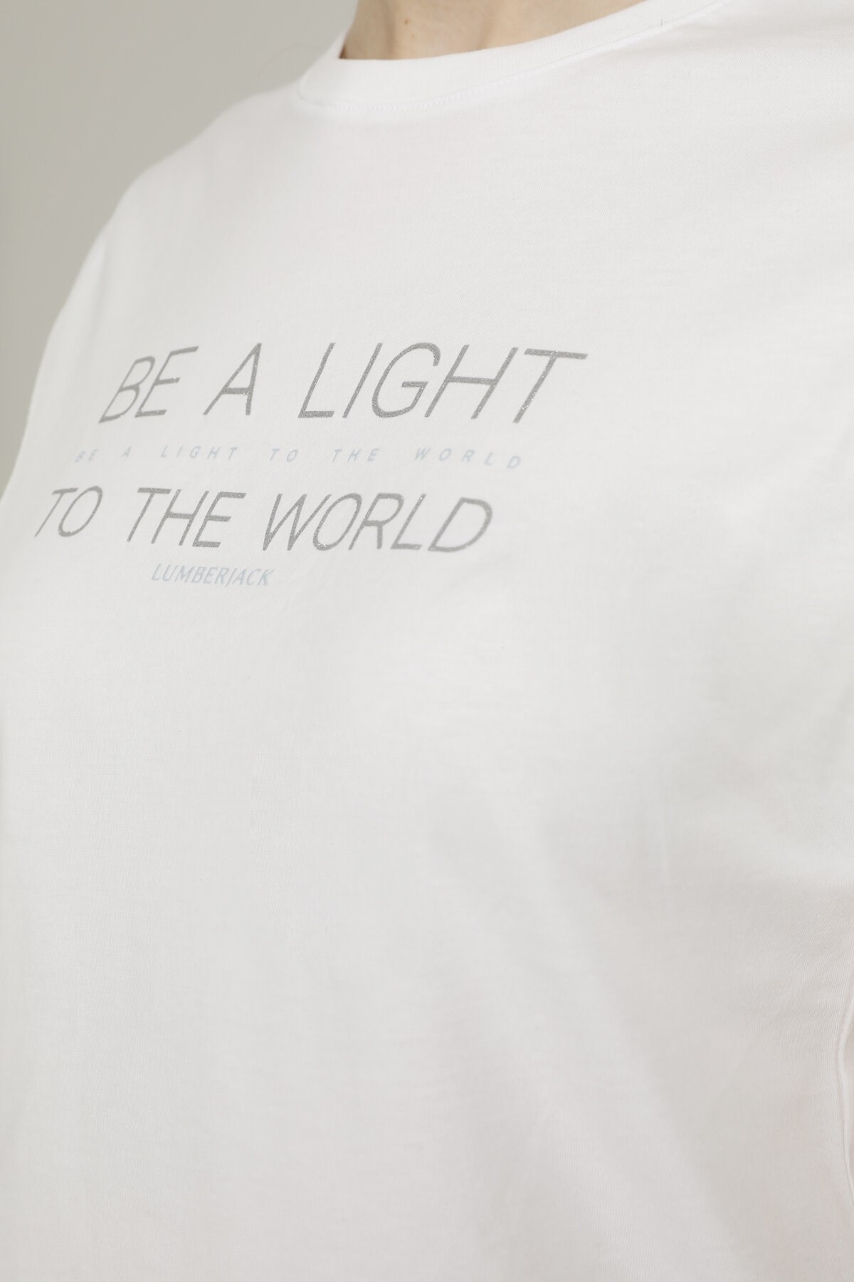 Lumberjack 2M Ct1019 Lucy Prınted Erkek T-Shirt Beyaz