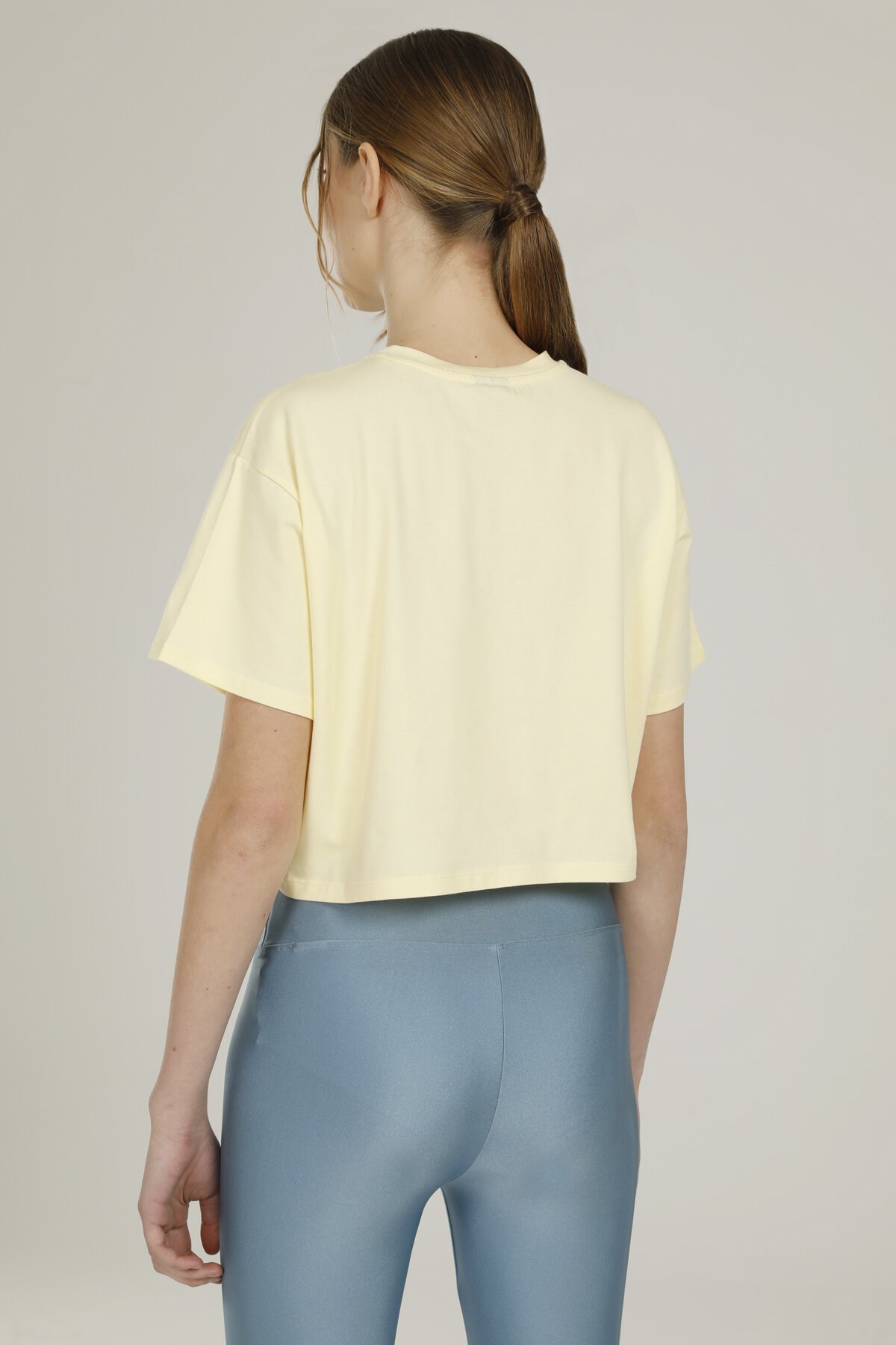 Lumberjack 2M Ct1103 Daısy Slogan Detaıled Kadın T-Shirt Sarı