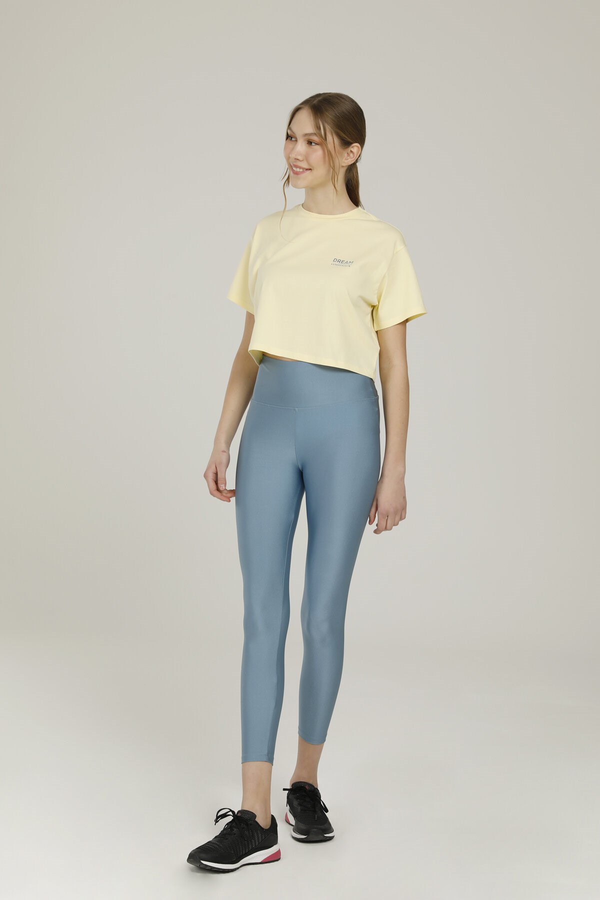 Lumberjack 2M Ct1103 Daısy Slogan Detaıled Kadın T-Shirt Sarı