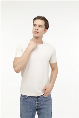 Kınetıx 5M Mb Cz Jk 11Bs101 5Fx Bej Erkek Kkol T-Shırt