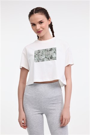 Lumberjack 5M Wl Rena 11Outss25105 5Fx Ekru Kadın Kkol T-Shırt