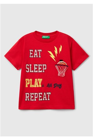 Benetton Erkek Bebek Figürlü Tshırt