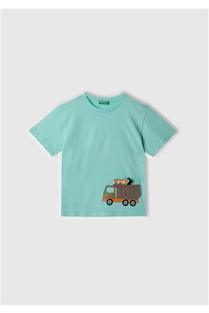 Benetton Erkek Bebek Figürlü Tshırt