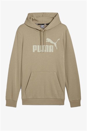 Puma Ess Big Logo Hoodie Erkek Bej Sweatshırt