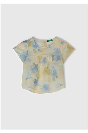 Benetton Kız Bebek Batik Bluz