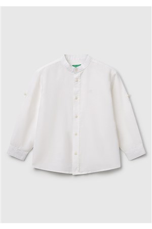 Benetton Erkek Bebek Keten Gömlek