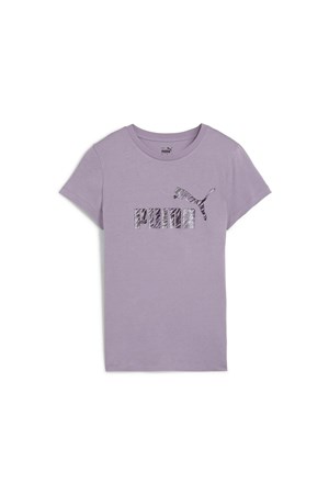 Puma Ess+ Anımal Tee Mor Kadın K.Kol Tshırt