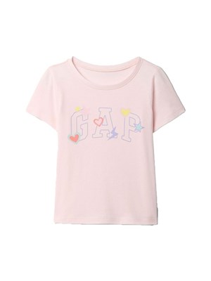 Gap V-Logo Tee Kız Çocuk K.Kol Tshırt