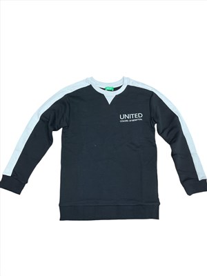 BNT-B21606 Benetton Sweatshirt Erkek Çocuk SİYAH Sweatshirt