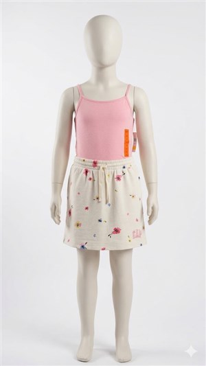 Gap V-Frch Logo Skort Kız Çocuk Etek