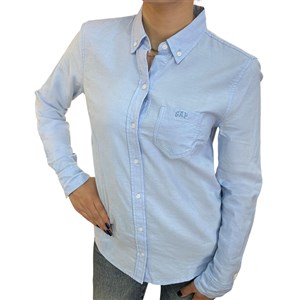 Gap V-Frch Fıtted Oxford Logo Kadın Gomlek