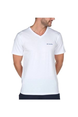 Columbıa M Basıc Sm Logo Brushed V Neck Erkek T-Shirt