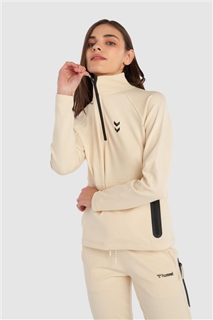 Hummel Hmlfuyu Zıp Neck Sweatshır tKadın Sweatshırt