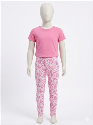 Benetton Kız Çocuk Pembe Tayt