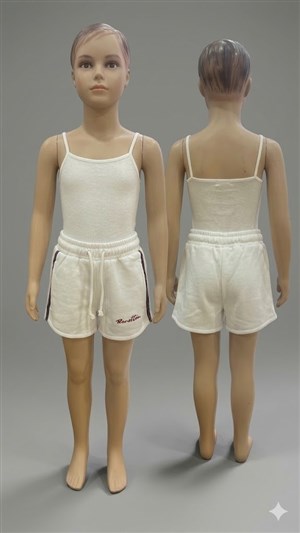 Benetton Beyaz Kız Çocuk Şort