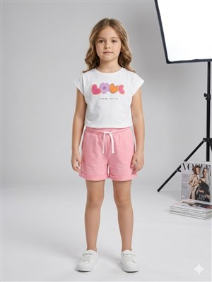 Benetton Beyaz Kız Çocuk Tshirt