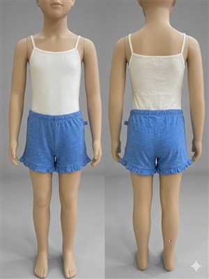 Benetton Mavi Kız Çocuk Şort