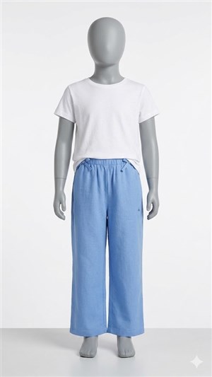 Benetton Kız Çocuk Mavi Eşofman Altı