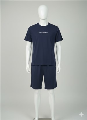 Benetton Erkek Lacivert Tshirt