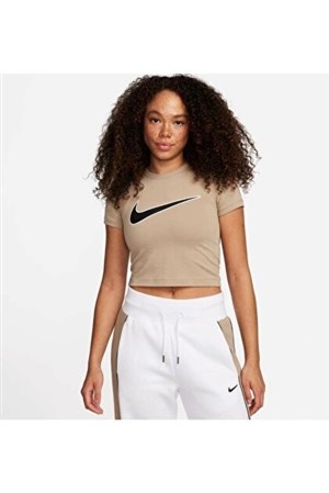 Nike Tişört Bej Kadın