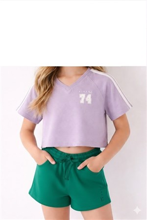 Sisley Kız Çocuk Yeşil Şort