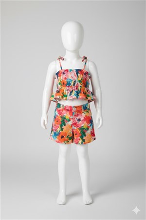 Sisley Kız Çocuk Renkli Mix Crop